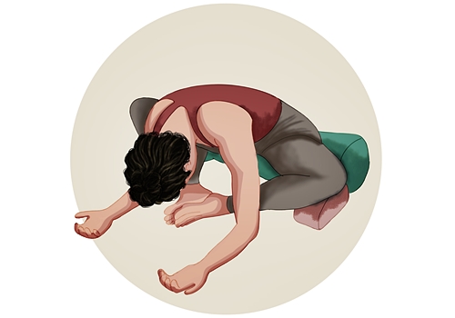 Bound Angle Pose modification knee pain
