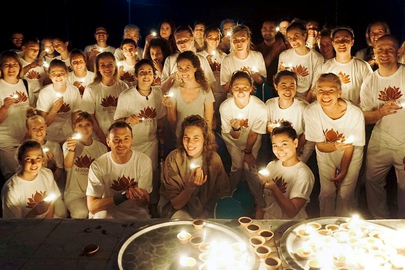 Yoga ashram celebration