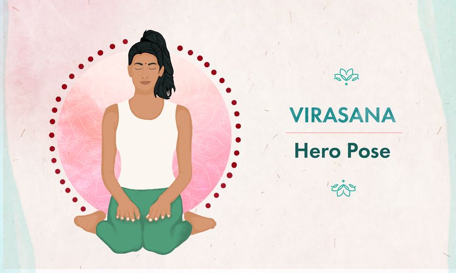 Virasana Pose How to practice Virasana (Hero Pose)