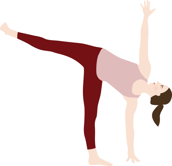 Half moon pose Half moon pose