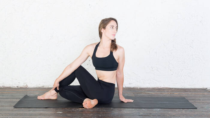 Half Spinal Twist - Ardha Matsyendrasana Half Spinal Twist - Ardha Matsyendrasana