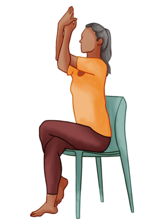 Seated Eagle Pose Seated Eagle Pose