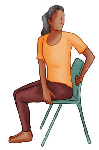 Seated Half Twist Pose Seated Half Twist Pose
