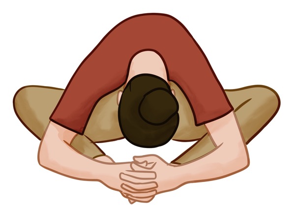 Butterfly yoga pose for stress