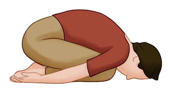 Yin Yoga for stress relief - Child pose