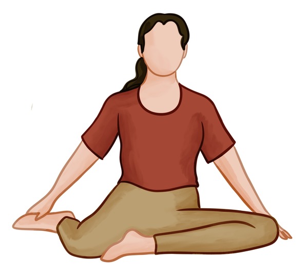 Deer pose - yoga for stress