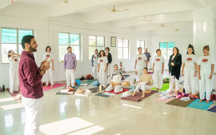 A yoga teacher gives students tips to teach with confidence