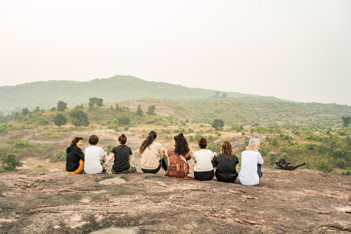 Outdoor exploration during Yoga Teacher Training in India