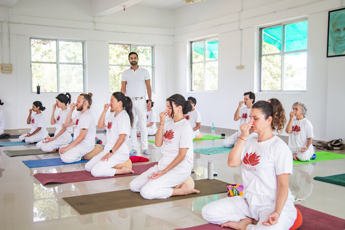 Asana practice during 200 hour YTT