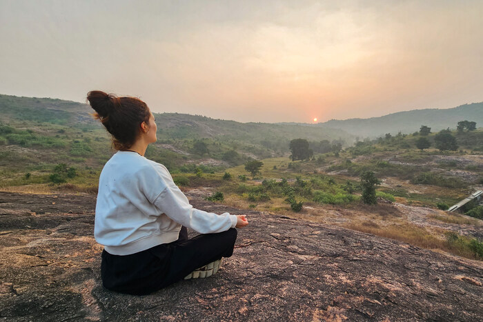 Yoga student living and understanding yogic philosophy Yoga student living and understanding yogic philosophy