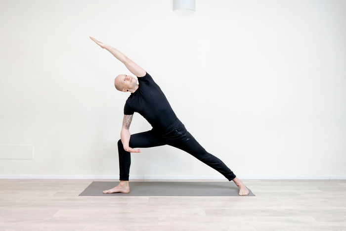Commonly known as Utthita Parsvakonasana or Extended side angle pose Commonly known as Utthita Parsvakonasana or Extended side angle pose