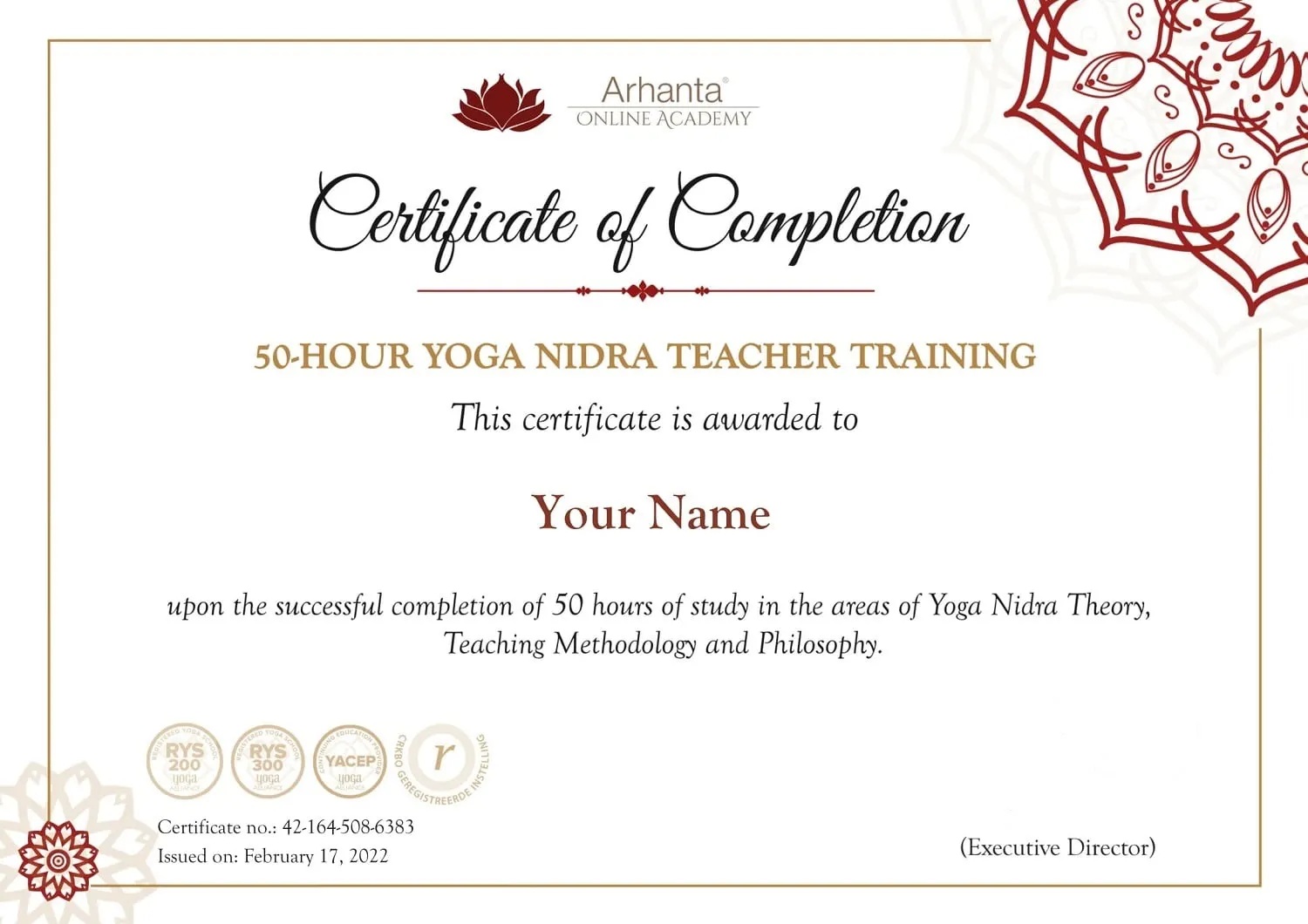 Yoga Nidra Certification